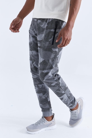 Tommy Life Gri Melanj Kamuflaj Desenli Dar Kalıp Jogger Erkek Eşofman Alt - 84754 GB MELANJ