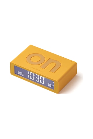 Lexon Flip Mini Şarj Edilebilir Alarm Saat Sarı