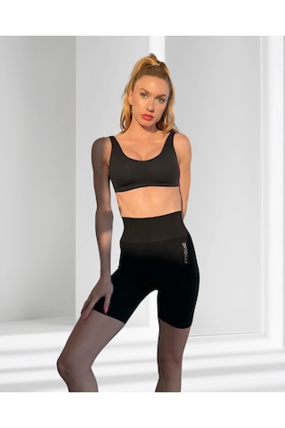 Fitinsane Seamless Toparlayıcı Siyah Kısa Spor Tayt Siyah Fitinsane Seamless Toparlayıcı Siyah Kısa Spor Tayt Siyah