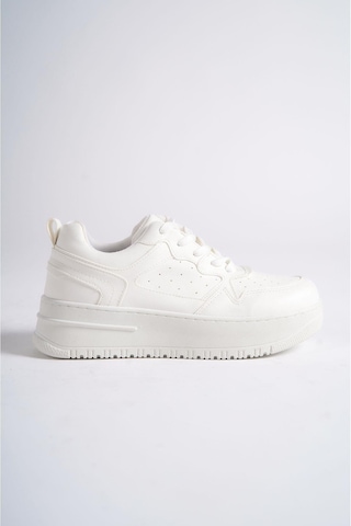 Mubiano Mbnk160-bb Kadın Kalın Taban Beyaz/beyaz Sneaker & Spor Ayakkabı Beyaz/beyaz