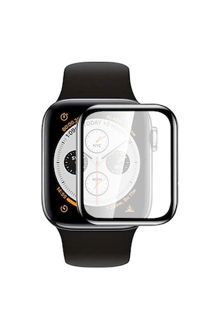 Watch 40mm Mkst Mat Eko Pmma Pet Saat Ekran Koruyucu - Siyah