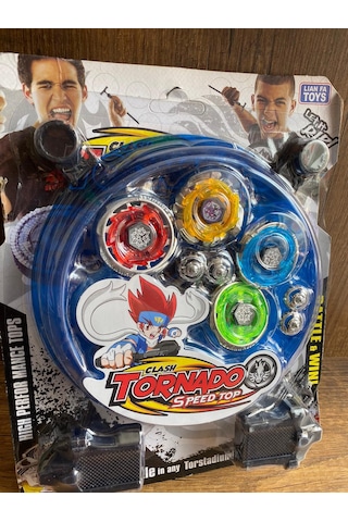 Tornado 4lü Beyblade Set Tornado 4lü Sahalı Beyblade Set Oyuncak