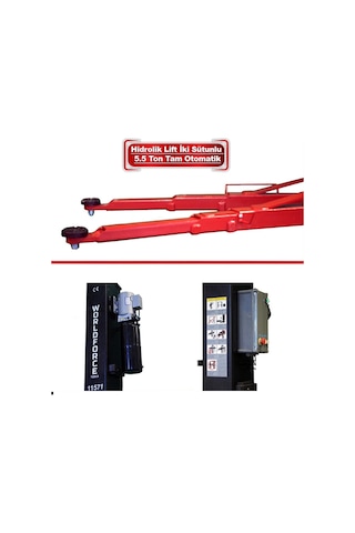 Worldforce 4 Ton Lift Hidrolik Sistem Tam Otomatik Üsten Bağlantılı 380v 2,2kw Sütunlu Oto Lift