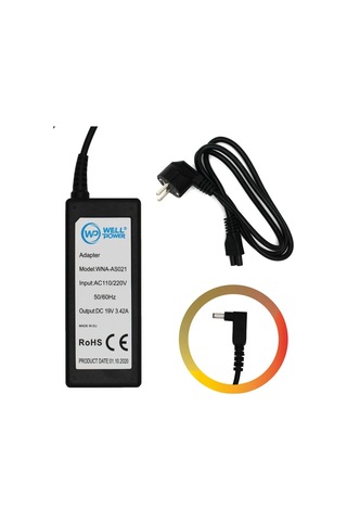 Wellpower Wna-as021 Asus Notebook Laptop Adaptörü 19v 3.42a 65w 4.0x1.35 Mm Notebook Adaptör