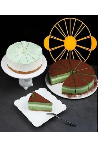 Pasta Dilimleyici Eşit Bölmeli Pasta Kesme Aparatı 12 / 8