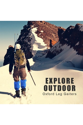 Dofolink Uzun Kollu Outdoor Askı Gaiterleri: Su Geçirmez Oxford Kumaş, Islak Ve Toz Koruma, Kayak-trekking-tırmanma İçin Siyah Erkek Kadın Diğer