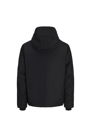Jack & Jones Erkek Bagcik Ayarli Kapüsonlu Su Geçirmez Ceket - Fusion - 12299783 Siyah
