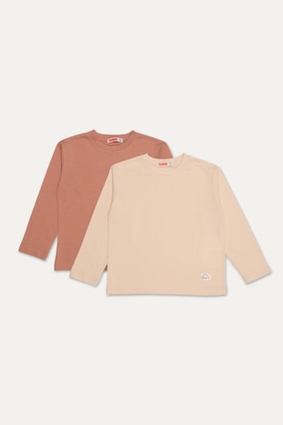 Funfair 2'li Çocuk Sweatshirt 251bsc-s10.e Bej/somon