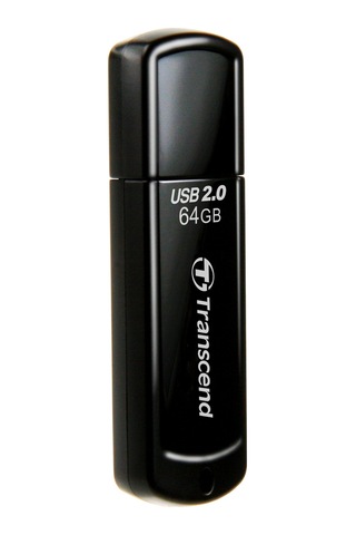 Transcend TS64GJF350 64GB Pen Drive USB2.0 Siyah USB Bellek