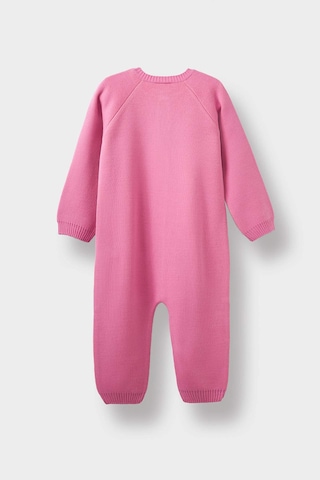 Defacto Kız Bebek Yenidoğan Çiçekli Uzun Kollu Triko Tulum F3224a525wnpn280 Pembe