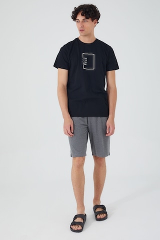 Arnetta Think Less Live More Siyah Erkek Bermuda Takım 001