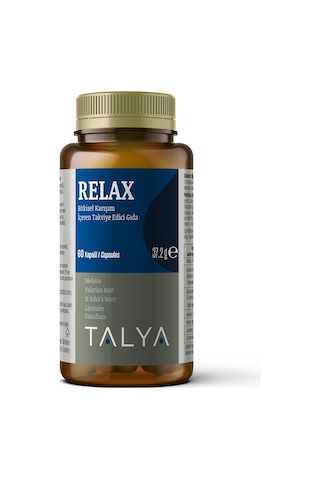 Talya Relax Bitkisel Karışım İçeren Takviye Edici Gıda 60 Kapsül