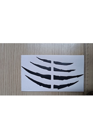 Motorsiklet Kask Sticker Pençe 17x10 Diğer