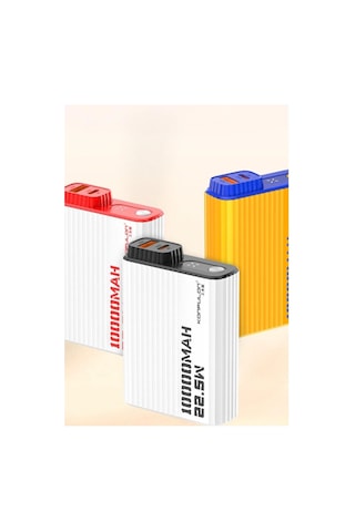 A40q 10.000 Mah Pd 20w Mini Powerbank Darbeye Dayanıklı Tam Uyumlu İnce Hafif Siyah Beyaz