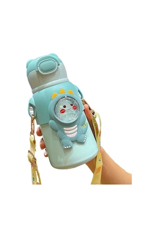 Çocuklar İçin Sağlıklı Ve Dayanıklı 316 Kalite Paslanmaz Çelik Bardak, Yemek Dostu Çocuk Kupası Yeşil