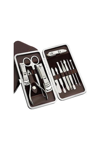 12 Parça Çantalı Manikür Pedikür Tırnak Bakım Seti 12 Parça Çantalı Manikür Pedikür Tırnak Bakım Seti