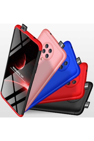 Xiaomi Poco F2 Pro Kılıf Zore Ays Kapak Siyah-Mavi
