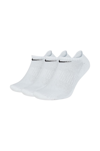 Nike Erkek Spor Çorap Cush No-Show 3Pr Sx7673-100 Beyaz Nike Erkek Spor Çorap Cush No-Show 3Pr Sx7673-100 Beyaz