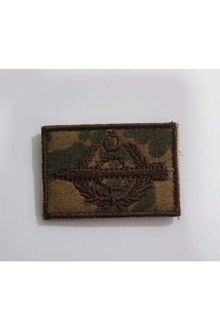 Terrien Delux Serisi Askeri Aksesuar Teçhizat Aksesuarı Kıyafet Arması Single Sword Jandarma Bröve Nakış Çok Renkli