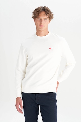 Wrangler Regular Fit Beyaz Erkek Sweatshirt W2520255w02 Beyaz
