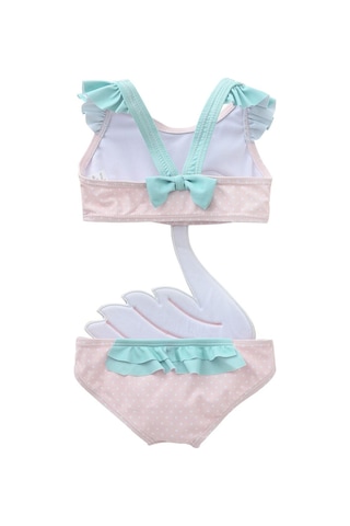 Pembe Kuğu Mayo Kız Bebek Çocuk Mayo Pembe