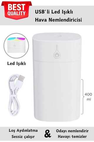 Bakeey HN01 H2o Humidifier Ulrasonik Hava Nemlendirici 400 ML