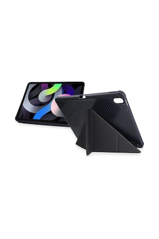 İpad Uyumlu Pro 11 2024 Kılıf Color Karbon Tablet Kılıfı - Koyu Gri - 100 Diğer