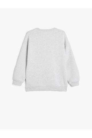 Koton Batman Sweatshirt Lisanslı Baskılı Uzun Kollu Gri 5wkb10436tk Gri