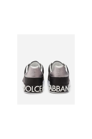 Dolce & Gabbana Calfskin Nappa Portofino Sneakers Siyah