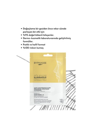 Byphasse Aydınlatıcı Ve Işıltı Verici Skin Booster Kağıt Yüz Maskesi