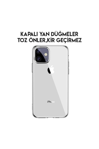 More TR Baseus Simplicity Series iPhone 11 6.1inch（2019） Şeffaf Gel Silikon Kılıf - şeffaf