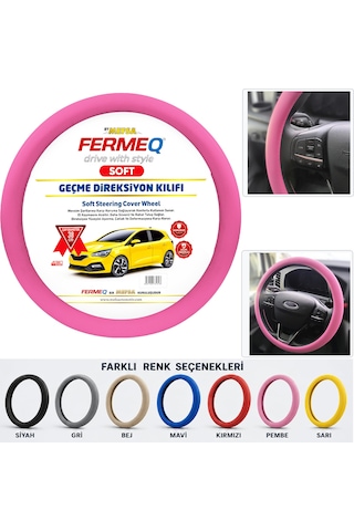 Direksiyon Kılıfı Geçme 38cm Soft Pembe Dkg001p Fermeq