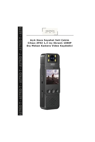 Açık Hava Seyahat Seti Çekim Cihazı Zf02 1,3 İnç Ekranlı 1080p Dış Mekan Kamera Video Kaydedici