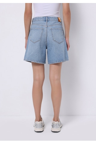 Colin's Colins Mom Fit Yüksel Bel Düz Kadın İndigo Jean Şort Cl1074769 Q1.v1 Dn09137 Mavi