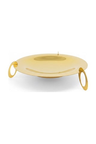 Queen Gold Meyve Sunum Tabağı 36 Cm Gold
