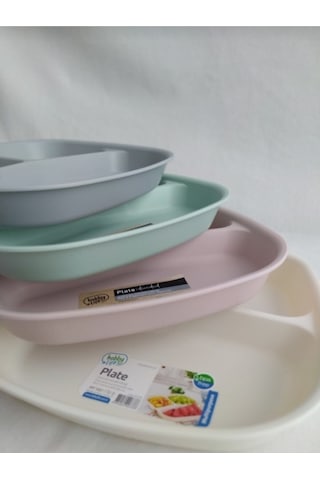 3 Bölmeli Çerez Ve Kahvaltı Tabağı 100 Adet