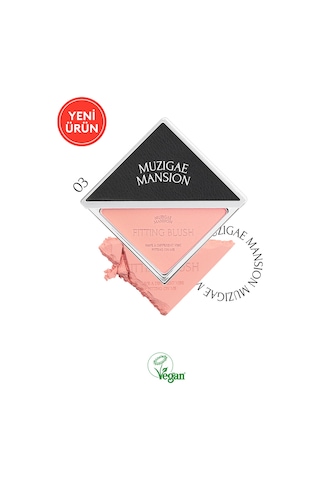 Ciltle Bütünleşen Ve Pürüzsüzleştiren, Yumuşak Dokulu Allık Muzıgae Mansıon Fitting Blush 03 03 Ecstays