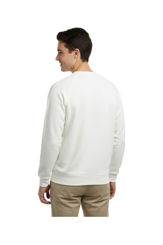 Erkek Spor Reklam Kol Sweatshirt Regular Fit Bgl-st04951 Ekru