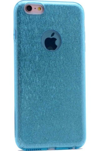 Apple Uyumlu iPhone 7 Plus Kılıf Zore Shining Silikon Mavi