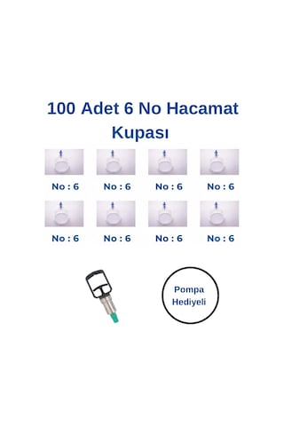 Kupasan Hacamat Kupa Seti No:6 100'lü