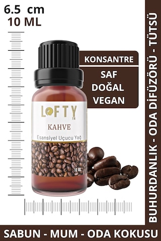 Lofty Kahve Uçucu Yağ Buhurdanlık Esansı Oda Kokusu 10 ML