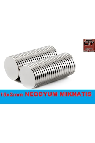 15 Adet 15X2Mm Güçlü Neodyum Mıknatıs