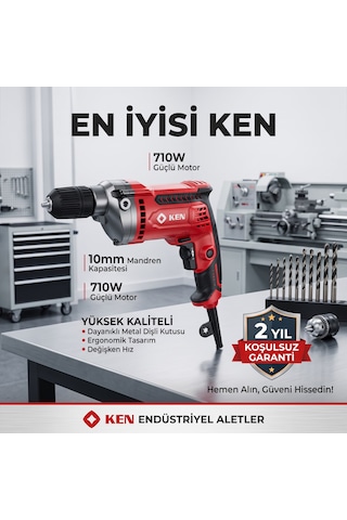 Ken 6320jer Matkap 710w 10mm