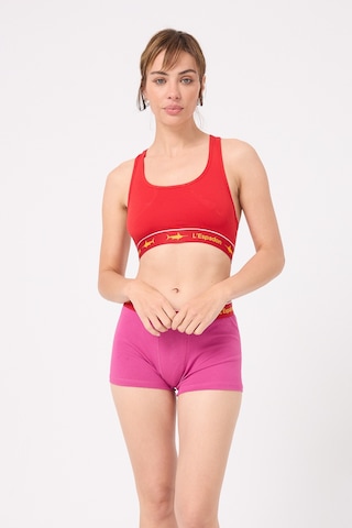 Athleshorts Yüksek Bel Kadın Kısa Şort -3293 Pembe
