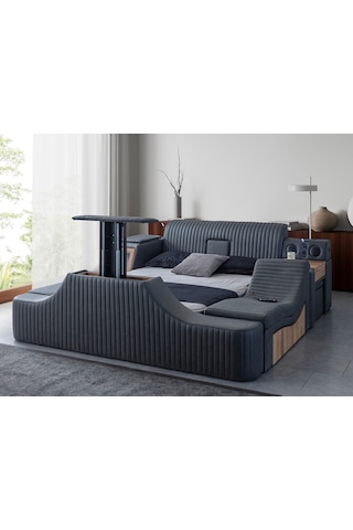 Eymense Sunshine Tv Modullü Akıllı Lüx Karyola Antrasit