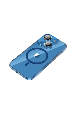 Bikapak Magslım Apple Uyumlu iPhone 15 Mavi Kapak