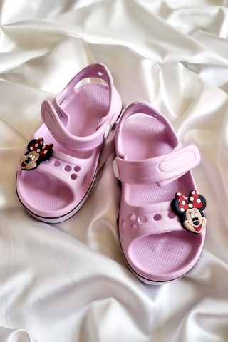 Akınal Bella Işıklı Çocuk Sandalet E274-pudra Pudra