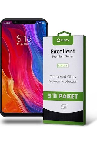 Xiaomi Mi 8 Ekran Koruyucu Cam 5 Adet Ekonomik Paket (554293128) 20 Tl Fark Ile Apple Uyumlu iPhone Hızlı Şarj Kablosu