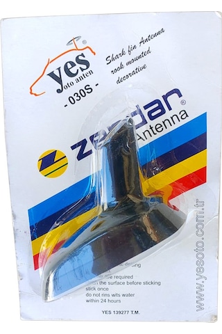 Balık Sırtı Yapıştırma Süs Anteni Dekoratif Oto Anten Audi Tip 9cm Siyah Üniversal YES-030