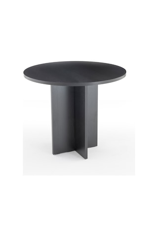 Harmony Sora Oval Masa 90x75x90 Cm Siyah Sadece Masa - Modern Tasarım